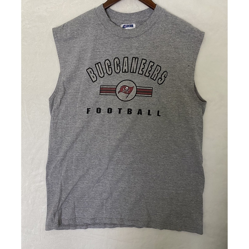 Vintage CSA Tampa Bay Buccaneers National Football Sleeveless T-Shirt L Adult